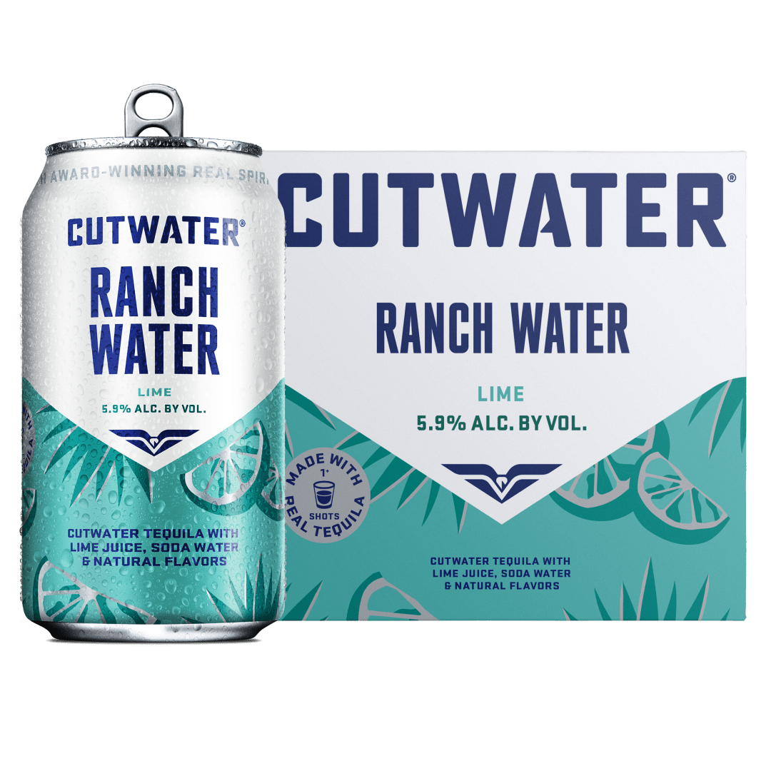 Cutwater Ranch Water Lime 4 Pack 12 fl oz Cans