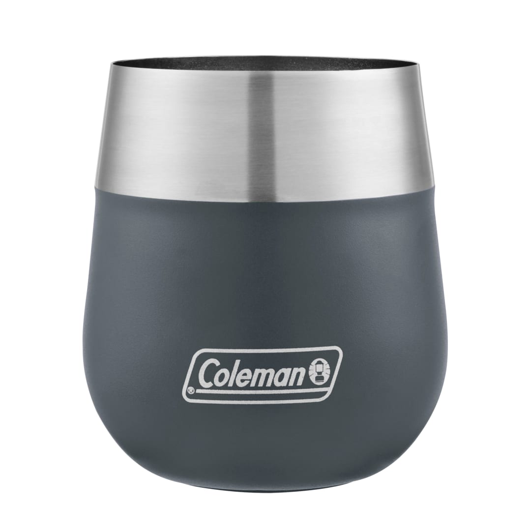 Coleman® Claret Vaso de Vino, de Acero Inoxidable, con Aislamiento al Vacío, Vaso para Exteriores, 384 ml, Slate