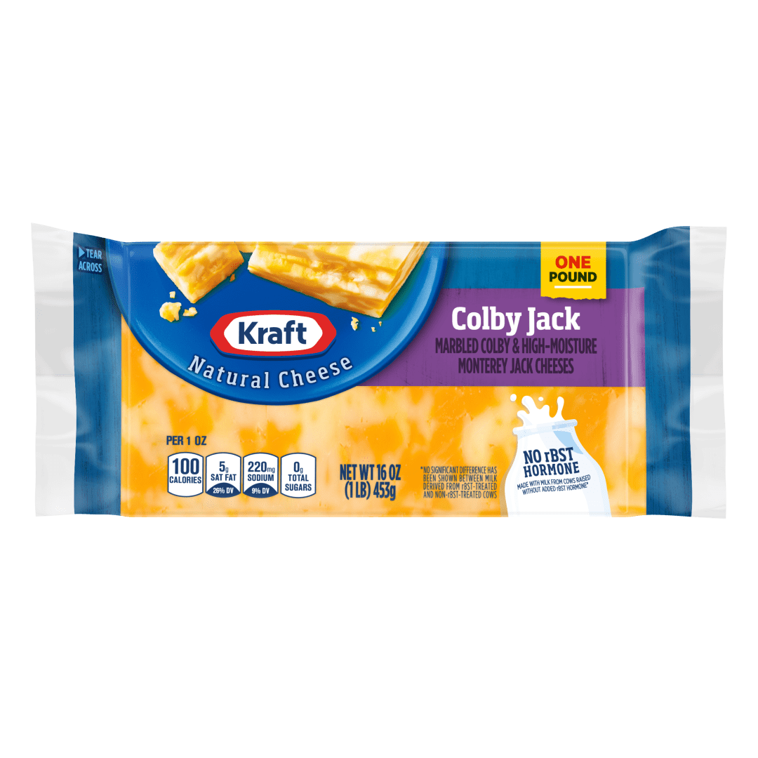 Kraft Natural Colby Jack Cheese, 16 oz Block