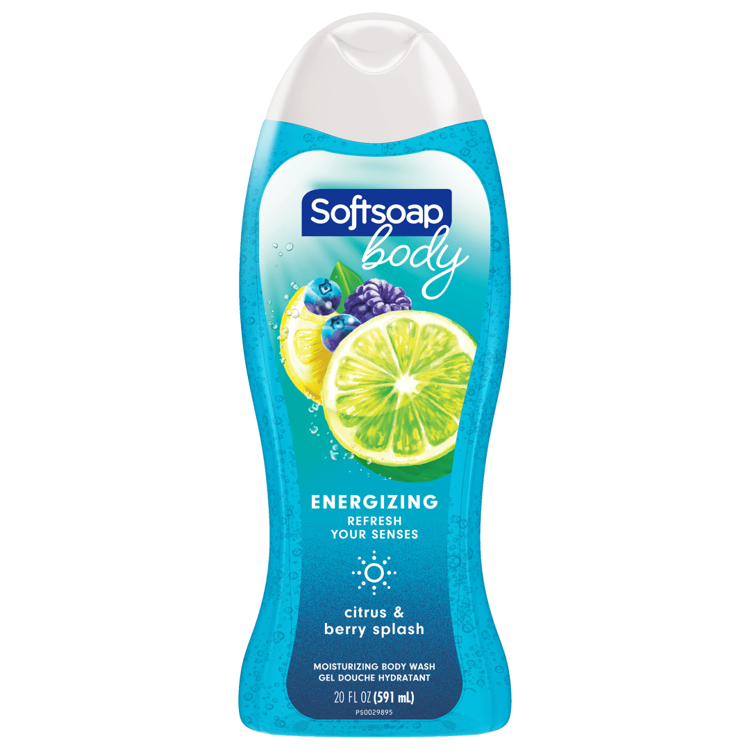 Softsoap Moisturizing Body Wash, Citrus Splash and Berries - 20 Fluid Ounce (4 Pack)