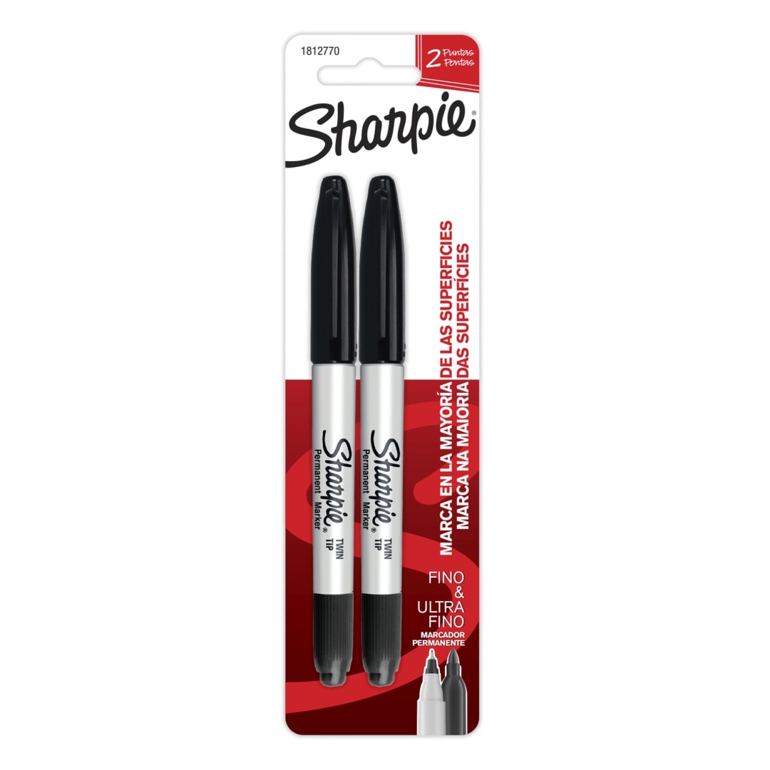 LA PM SHARPIE TWIN TIP BLACK CD 2
