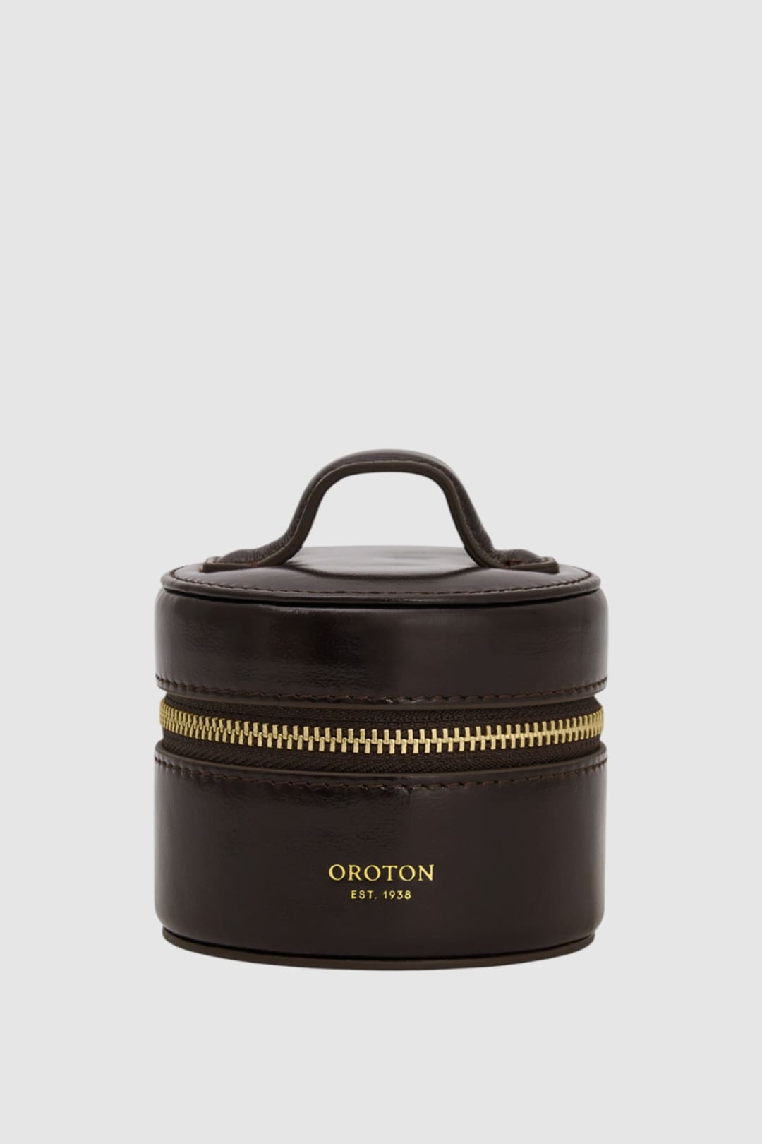 Jemima Crackle Mini Round Jewellery Case