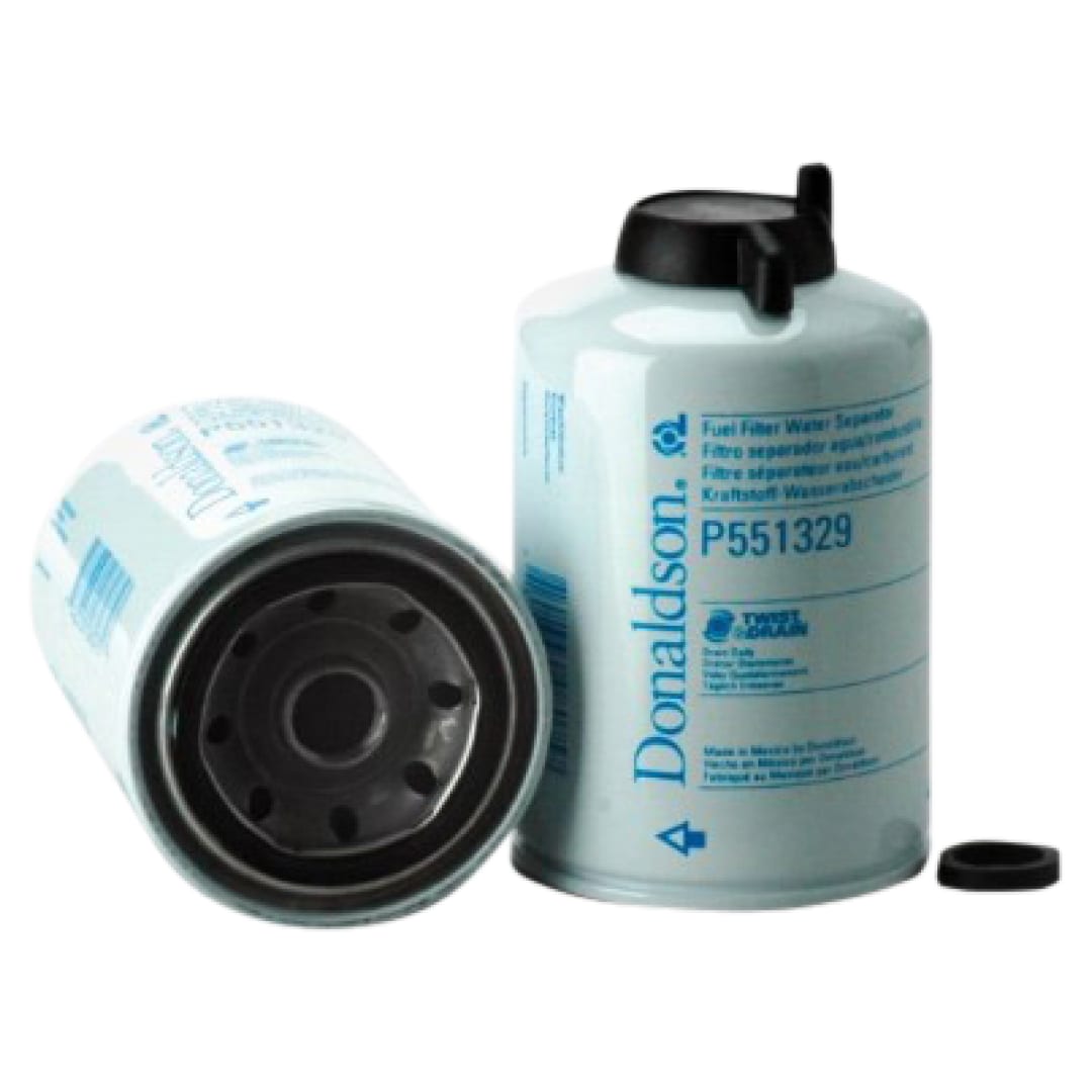 Donaldson 3.66OD X 6.11" Fuel Filter, Water Separator Spin-On Twist &amp; Drain