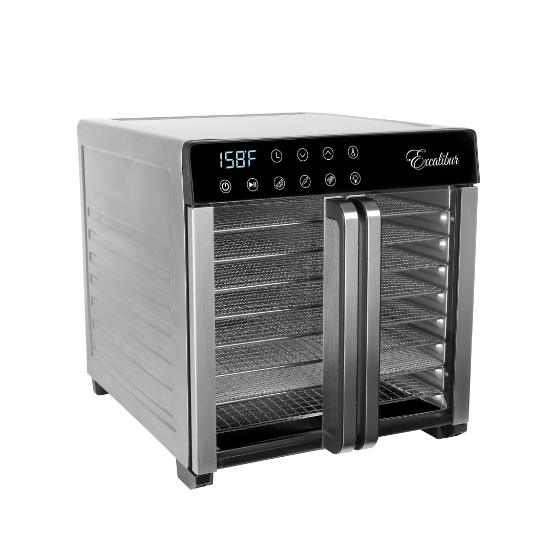 Excalibur 8 Tray Select Digital Dehydrator, in Stainless Steel (DH08SCSS13)