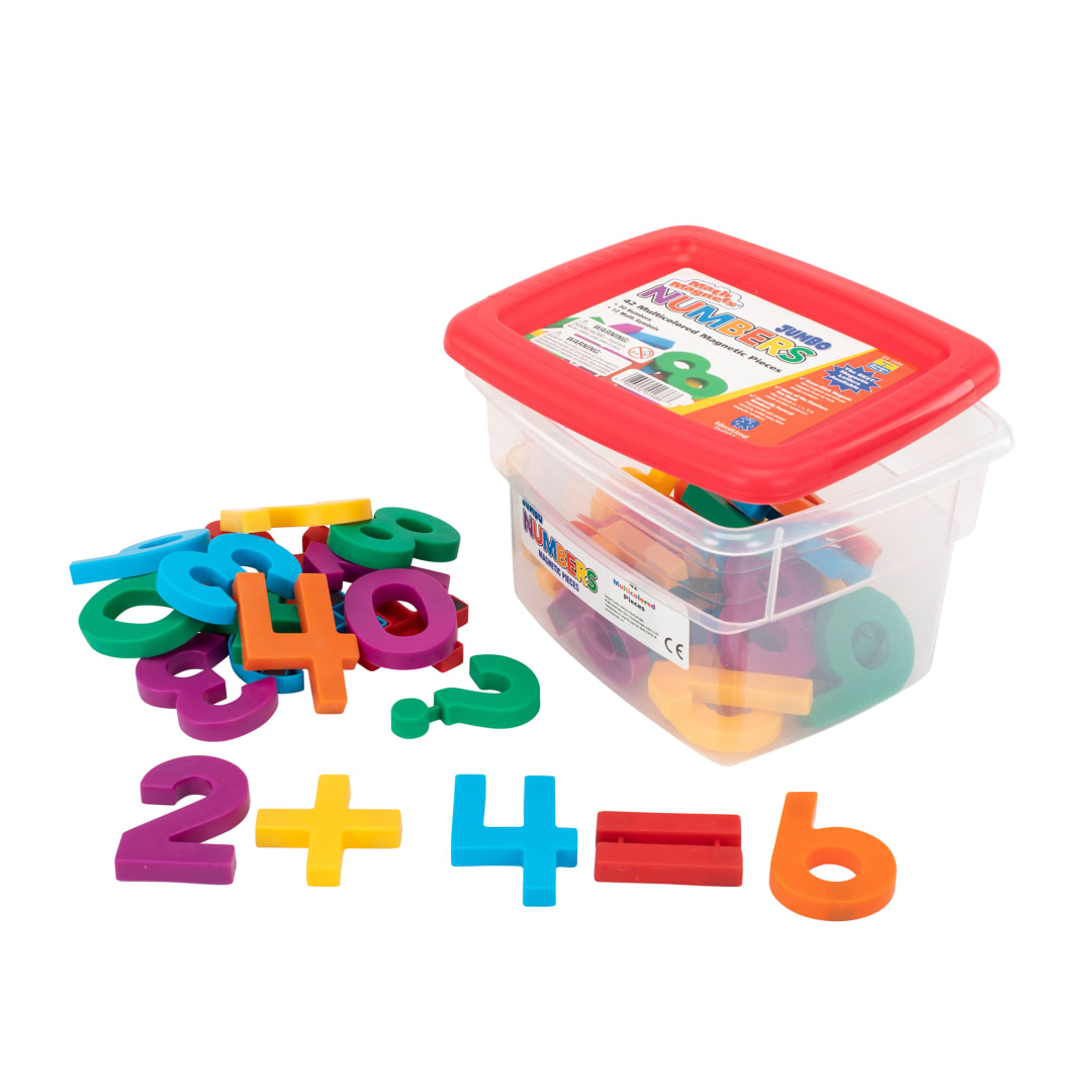 JUMBO MULTICLR MATHMGNTS S/42