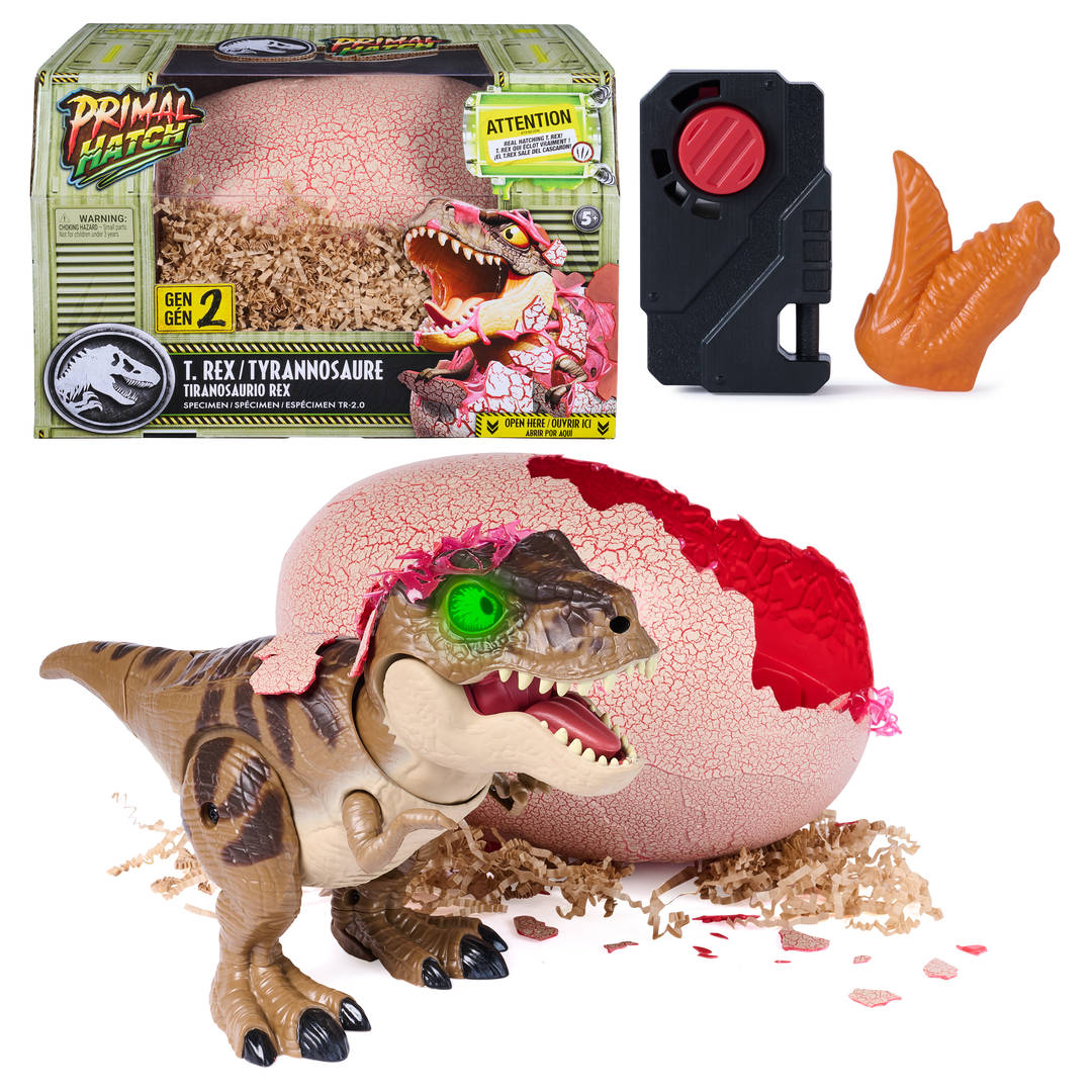 Primal Hatch Jurassic World Interactive T-Rex Toy Dinosaur Egg