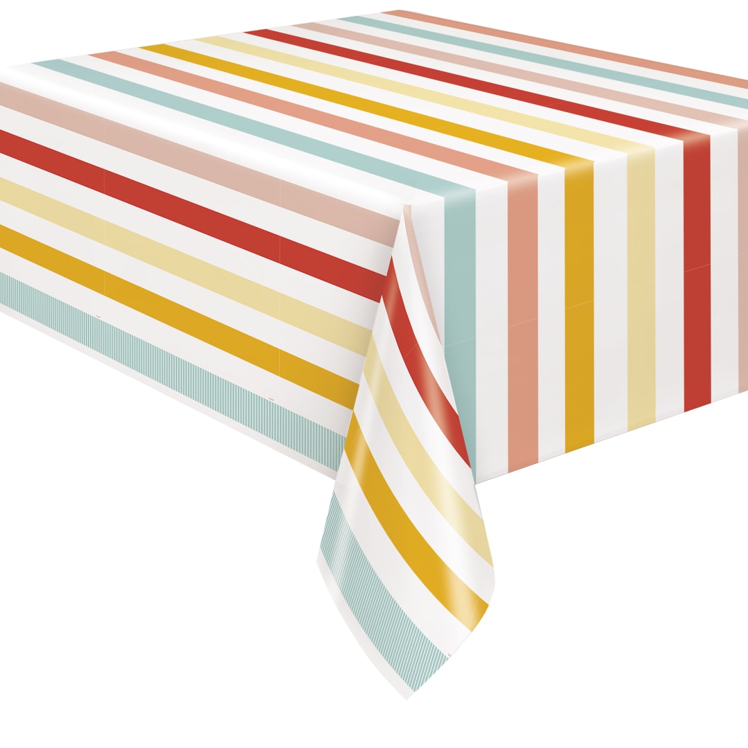 Poolside Summer Rectangular Plastic Table Cover, 54 " x 84"
