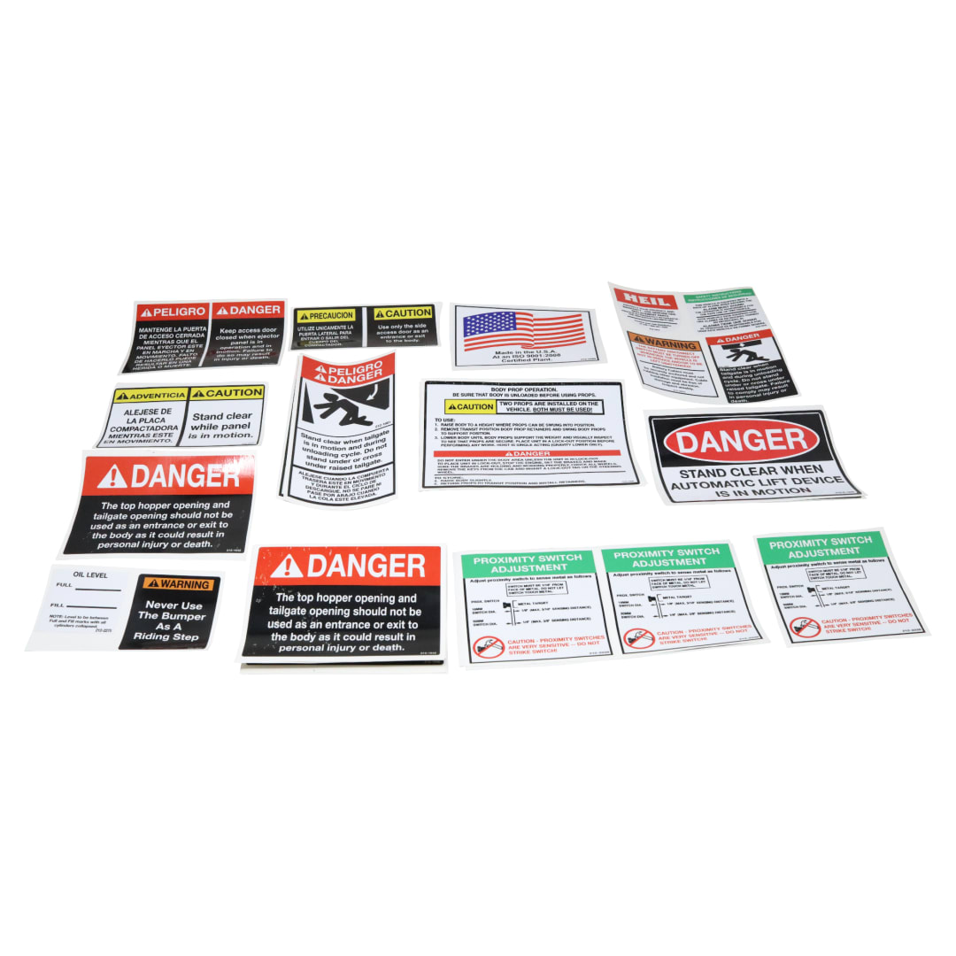 Wastebuilt® Replacement for Heil Decal Kit - DP7000
