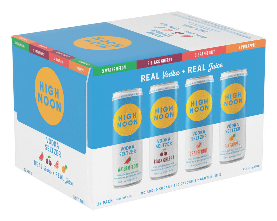 High Noon Vodka Hard Seltzer Variety Pack 12 355ml Cans