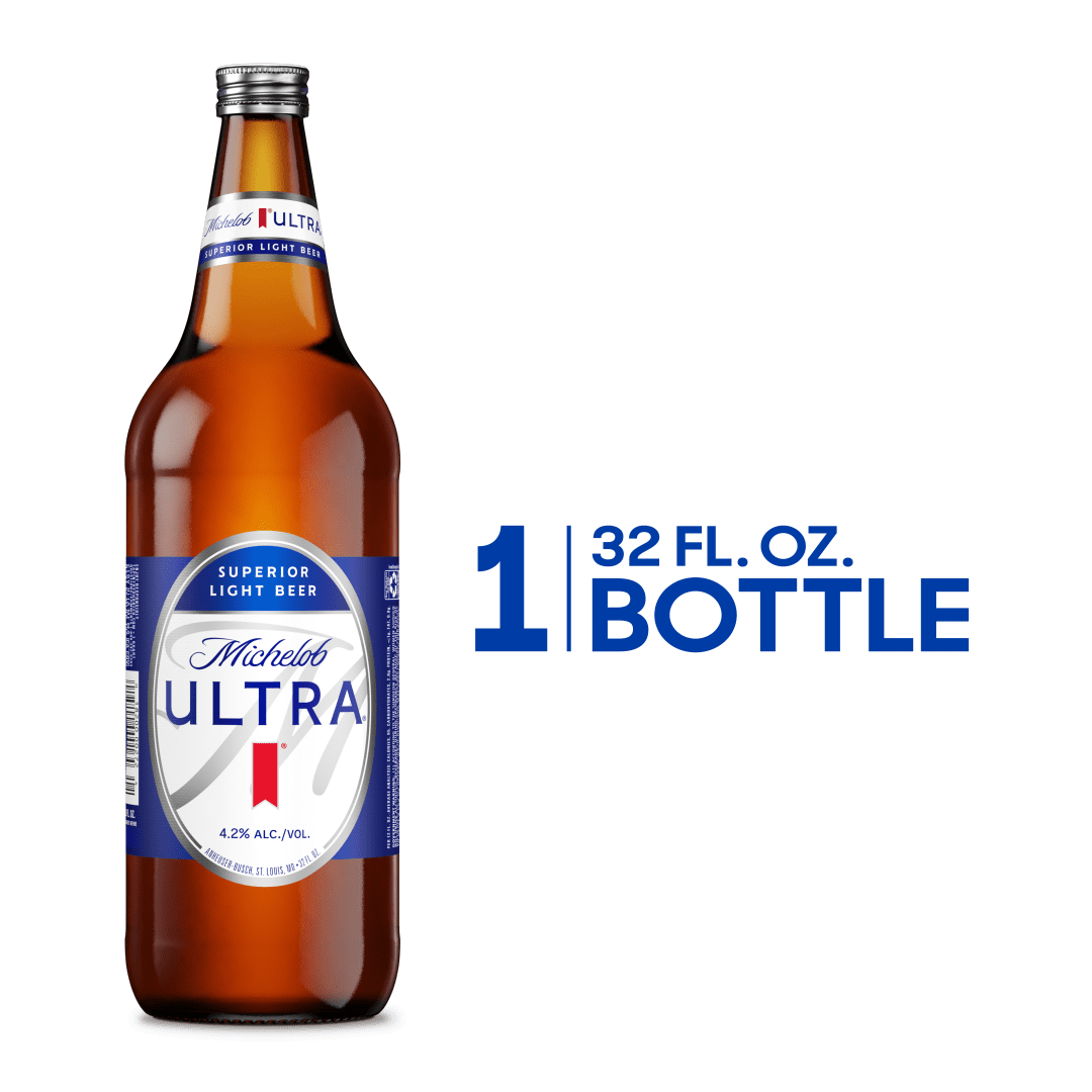 Michelob ULTRA Superior Light American Lager Beer 32 fl oz Bottle 