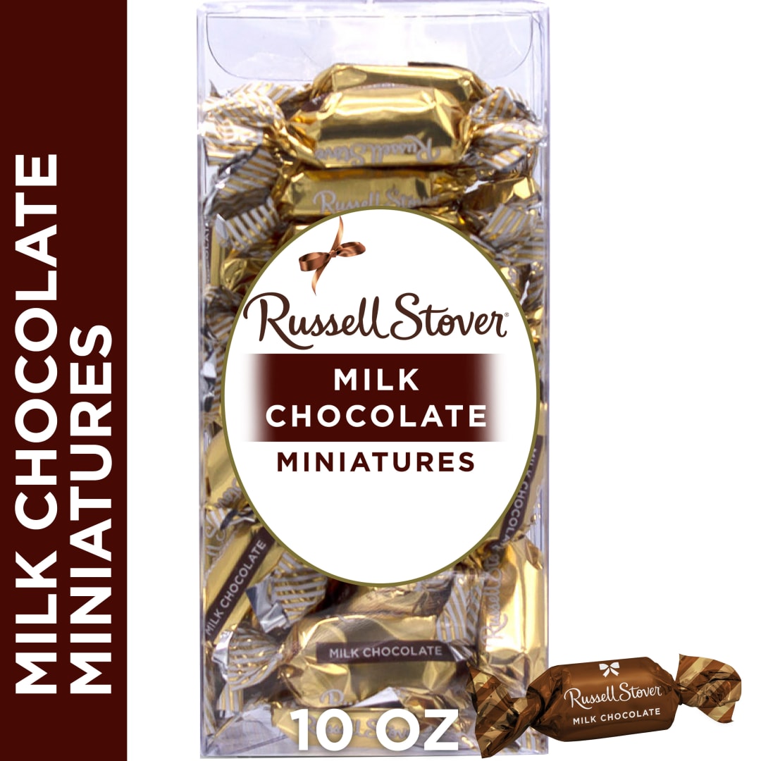 RUSSELL STOVER Milk Chocolate Miniatures Gift Box, 10 oz.