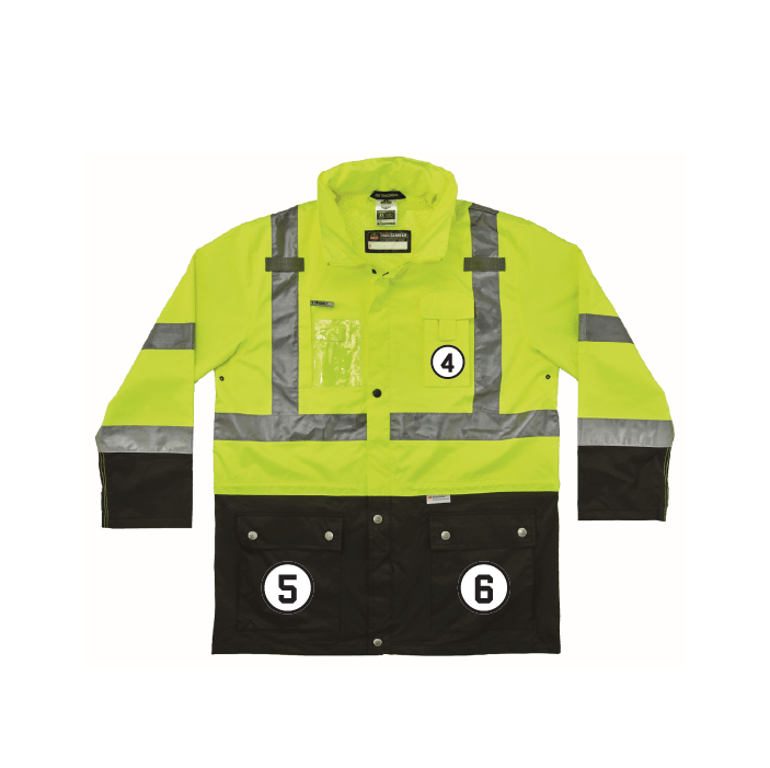 GloWear 8386 Hi-Vis Shell Jacket - Type R, Class 3
