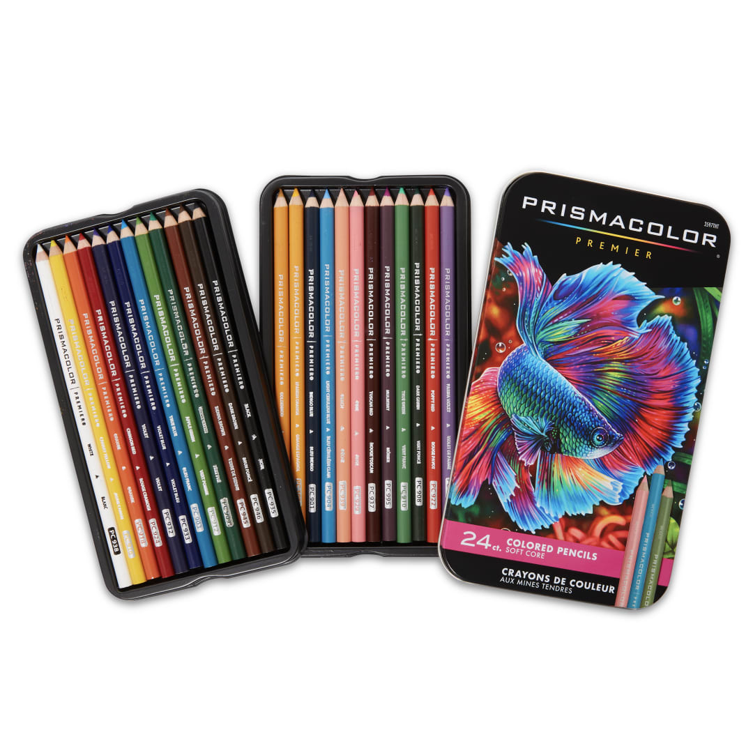 Prismacolor® Premier® Colored Pencils, Soft Core, 24 Count