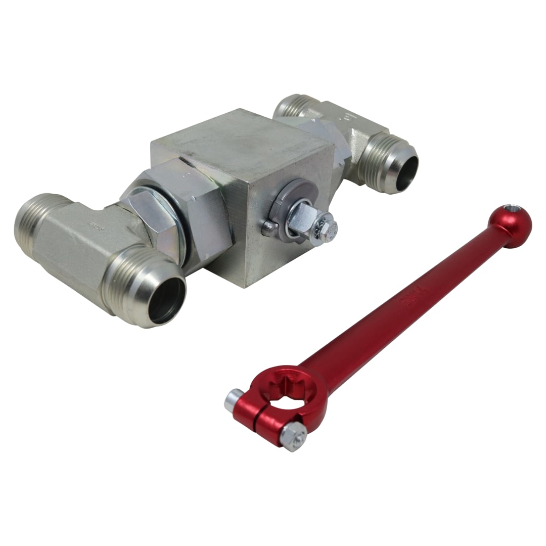 Wastebuilt® Replacement for Keith 1" Ball Valve O-Ring Boss with Tees and Handle