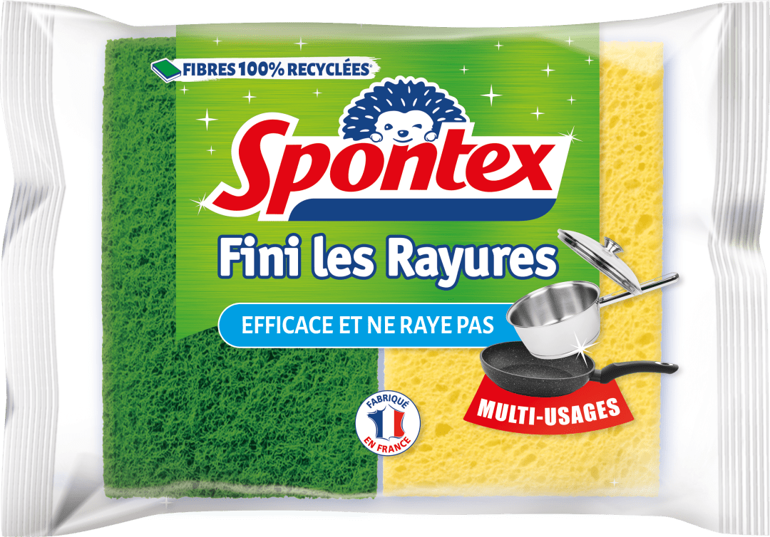 Spontex Fini les Rayures Sponge Scourer 2pk