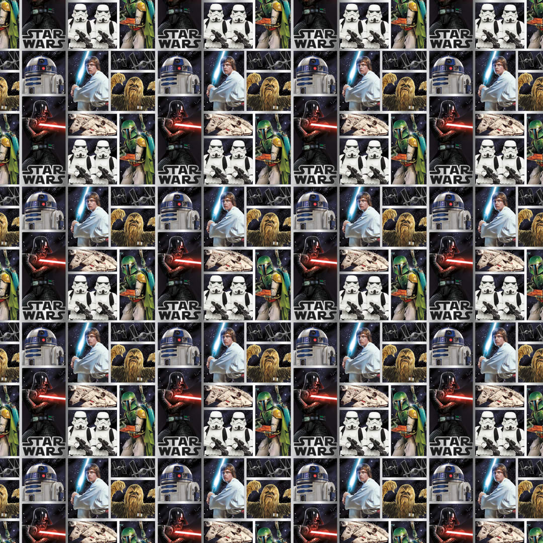 Star Wars Classic Gift Wrap, 30" x 5 ft