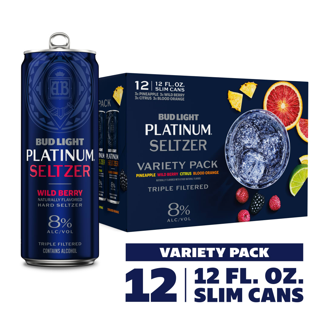 Bud Light Platinum Variety Pack Seltzer Variety Pack 12 - 12 fl oz Cans