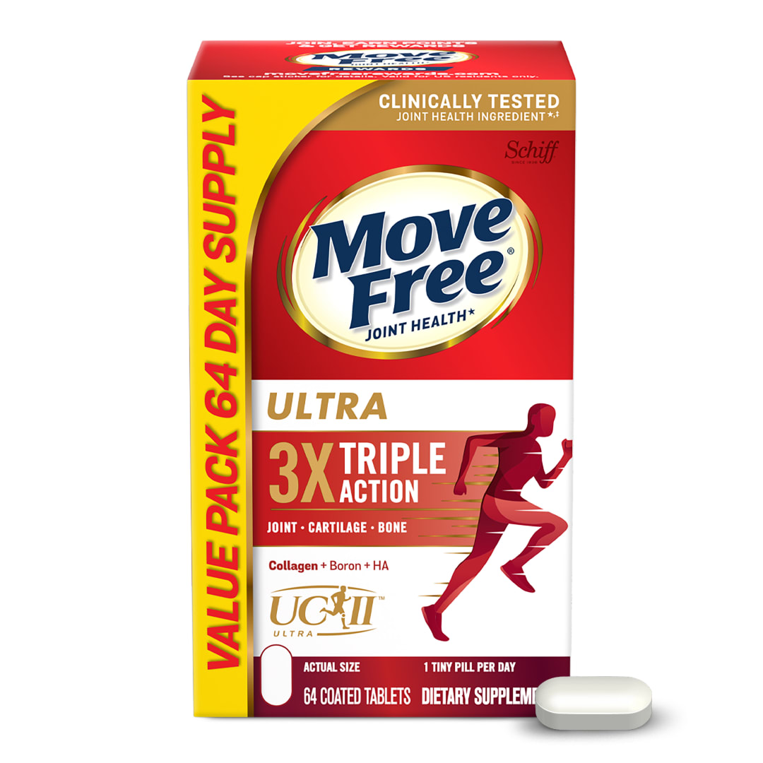 MOVE FREE® Ultra Triple Action w/UCII Value Pack - 12/64 ct.