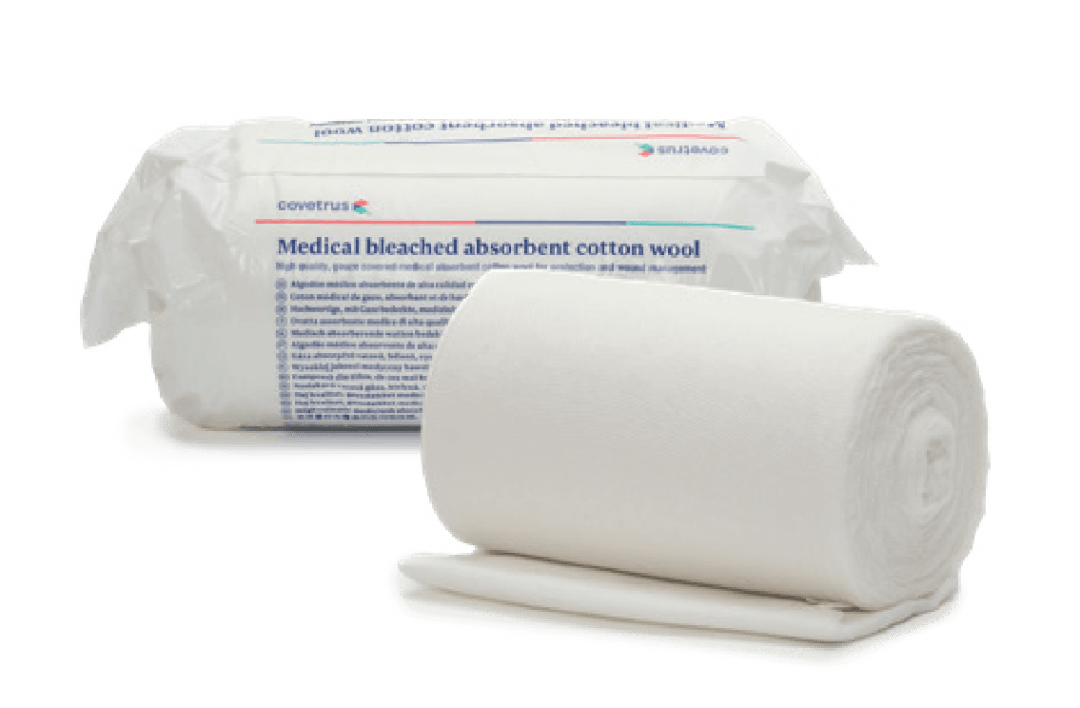 Cotton Wool & Gauze Roll, White, 18cm (340g)