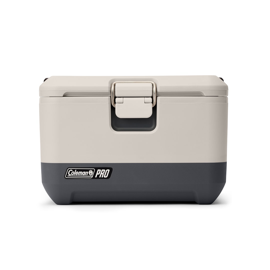 Coleman® Nevera Térmica Pro 9 Qt., Hard Cooler, Puntos de Anclaje para Transporte Seguro y Portabilidad, Beige y Gris