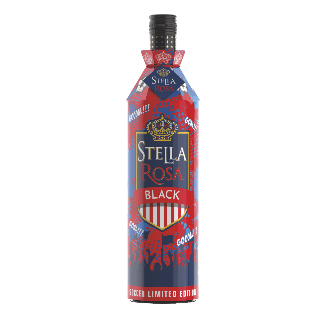 Stella Rosa Black Semi-Sparkling Red Wine 2026 Soccer Sleeve (6 per case) 750 ml