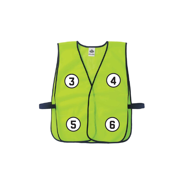 GloWear 8010HL Hi-Vis Safety Vest - Non-Certified, Hook + Loop