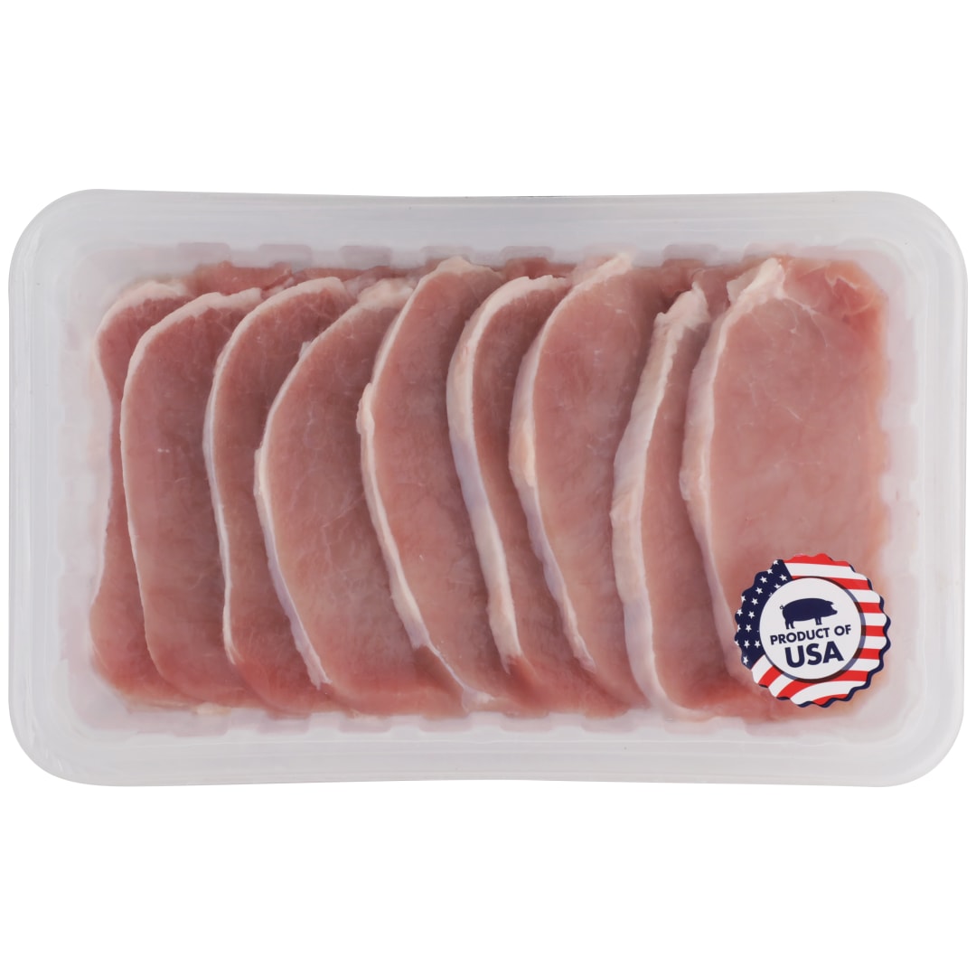 Thin Cut Boneless Pork Loin Center-Cut Chops