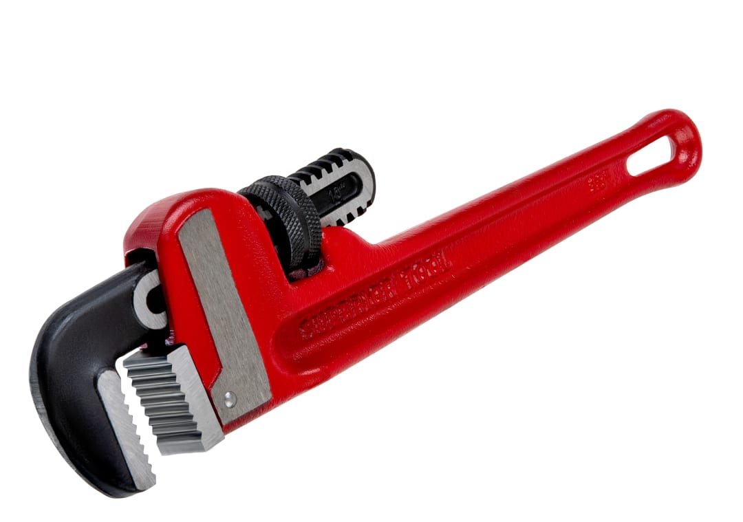 10“ Heavy-Duty Straight Cast-Iron Pipe Wrench