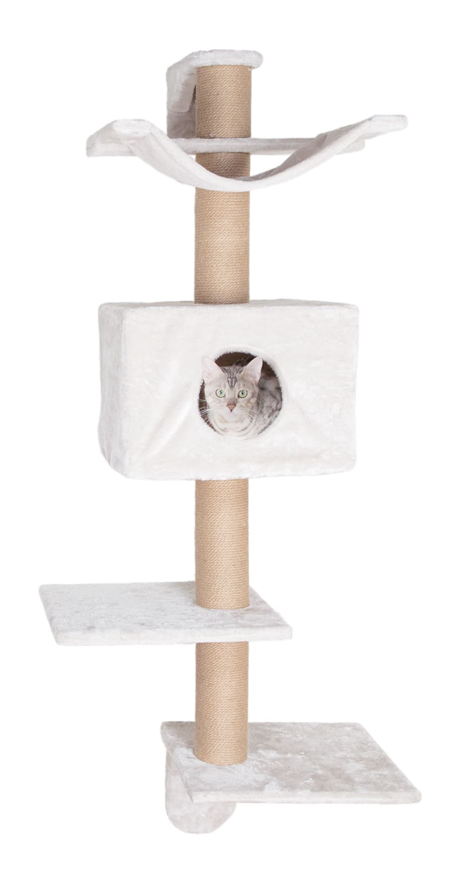 Dayna Wall Mounted Scratching Post, Light Gray-Greige