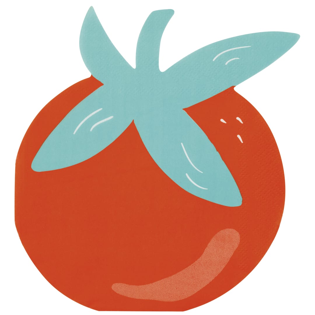Dolce Vita Tomato-Shaped Luncheon Napkins, 16ct