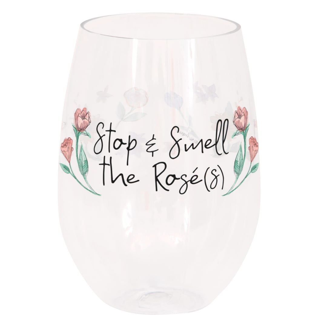 Bunny Friends 21oz Reusable Plastic Stemless Wine Glass