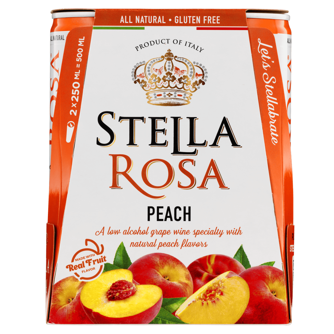 Stella Rosa Peach Semi-Sparkling White Wine 2Pk/250 ml