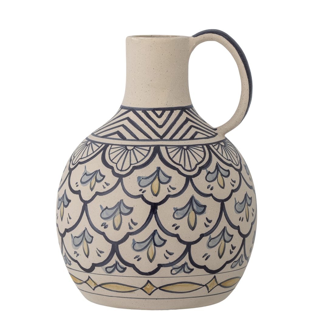 82057586 - Nadya Vase, Blue, Stoneware STOCK: 199