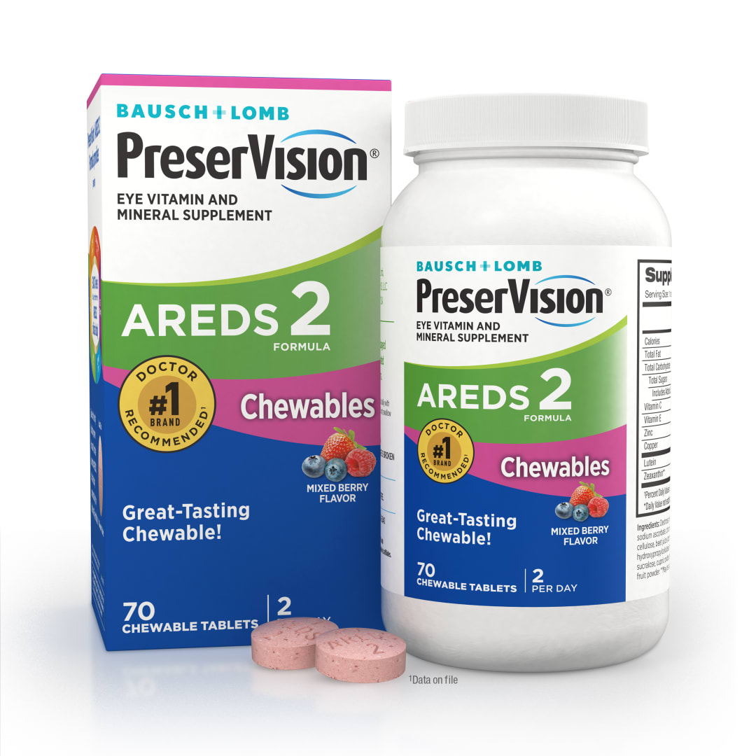 PreserVision AREDS 2 Formula Vitamin &amp; Mineral Supplement 70 ct Chewables