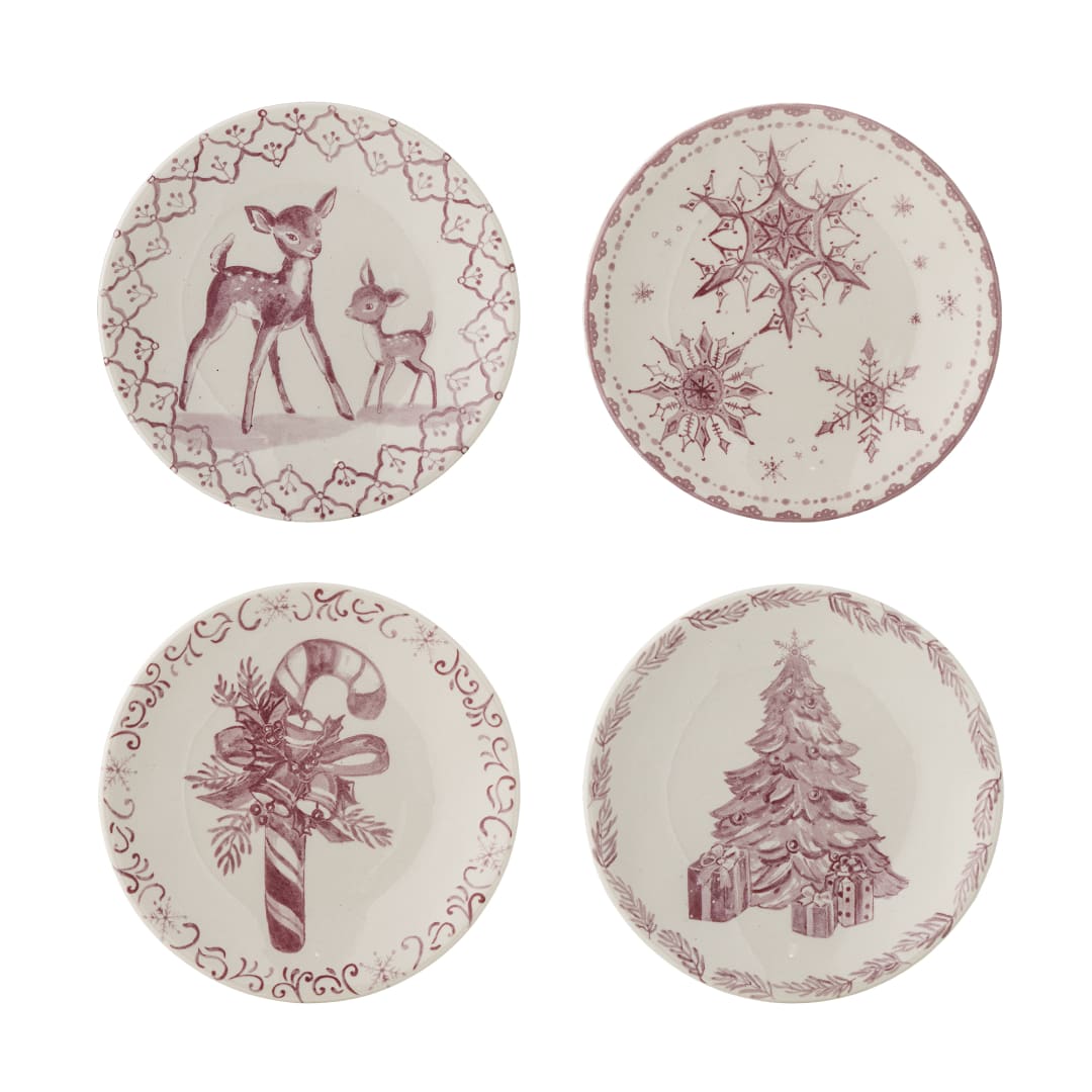 82072932 - Wonderland Plate, Rose, Stoneware STOCK: 165