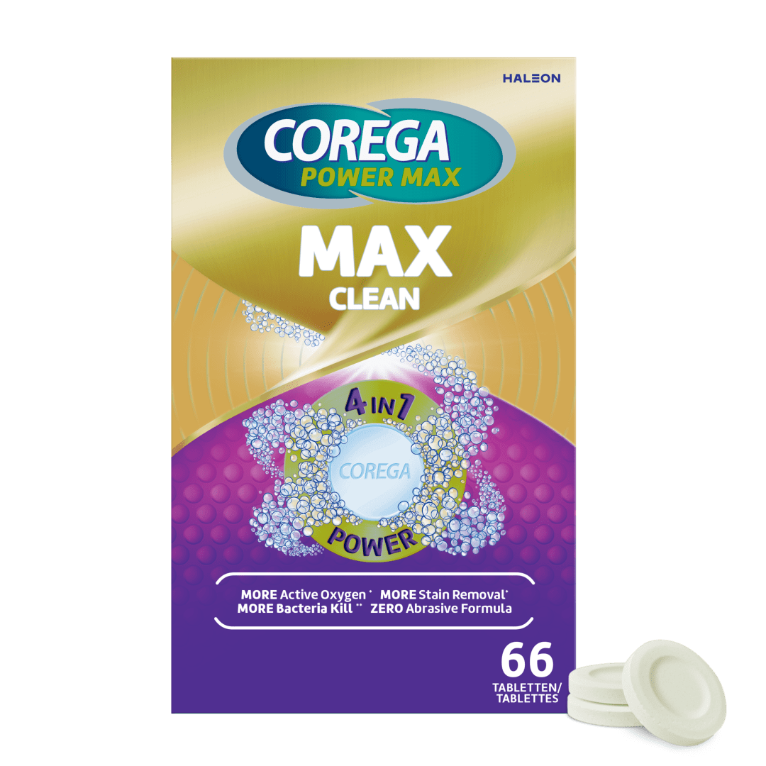 Corega Max Clean - 66 tablettes nettoyantes