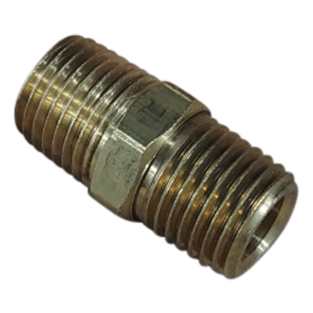 1/4 NPT Brass Male Hex Nipple