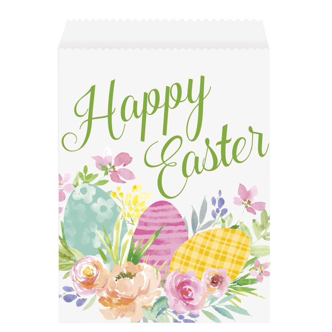 Watercolor Pastel Easter Paper Treat Bags, 8ct