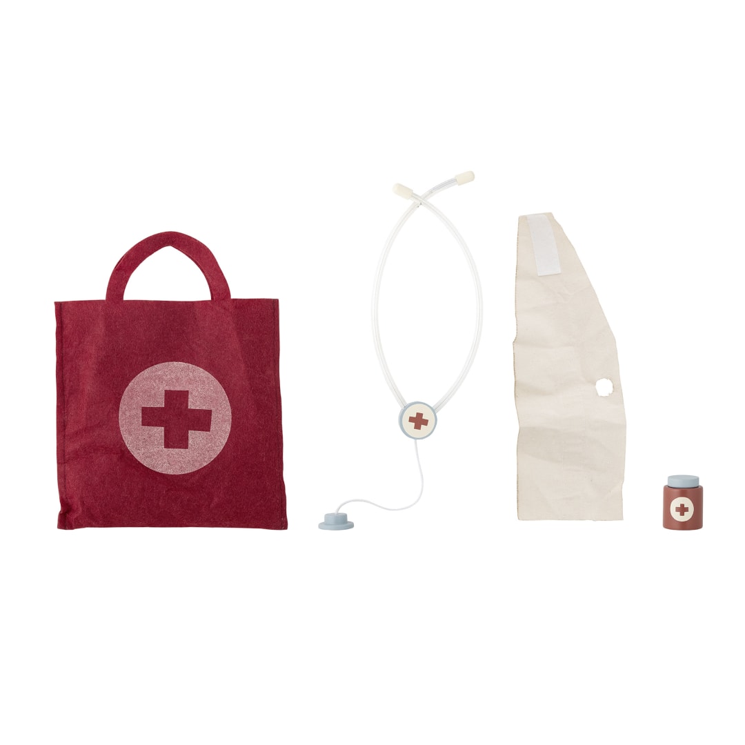 82058164 - Elliott Play Set, Doctor, Red, FSC®100%, MDF STOCK: 300