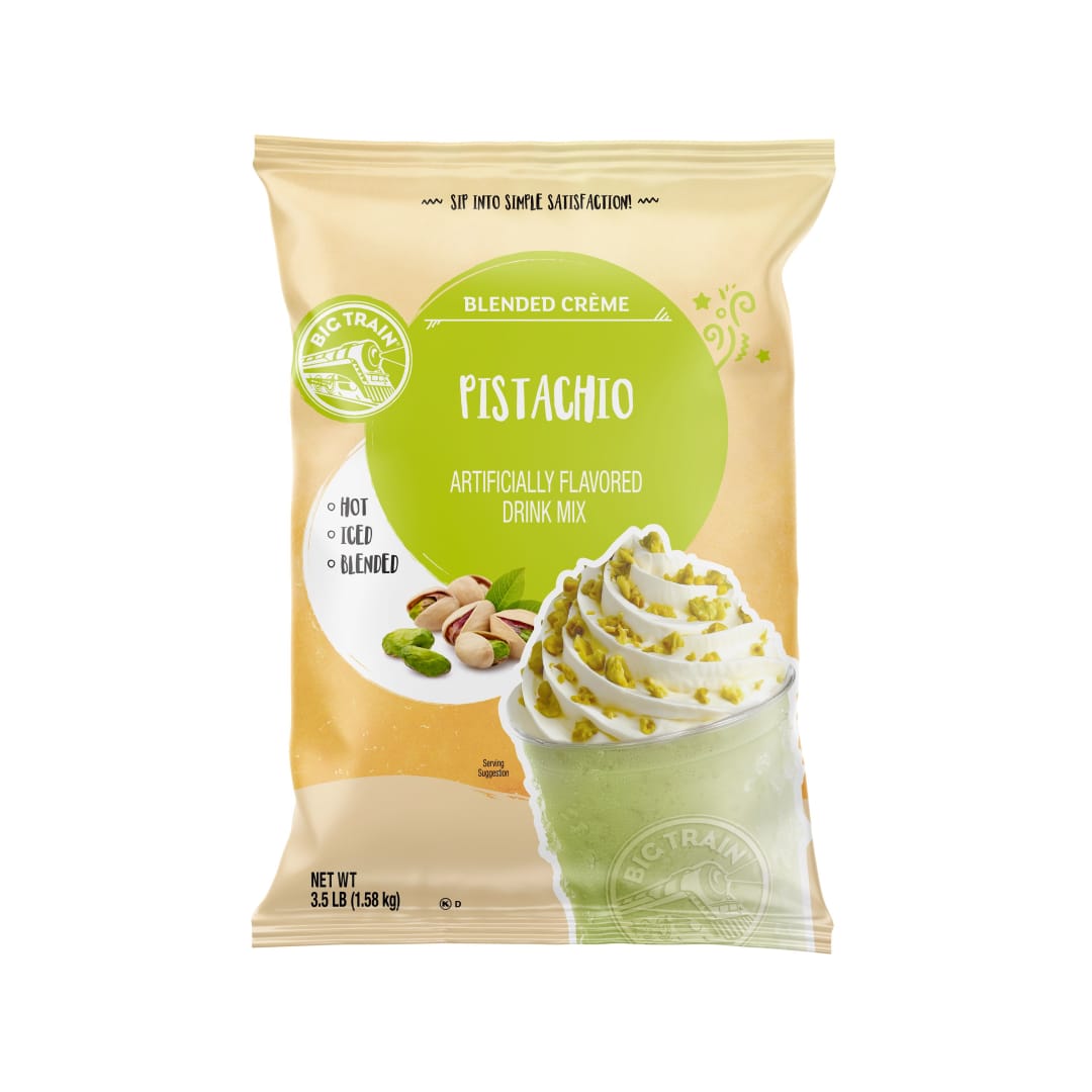 Big Train Pistachio Blended Crème Drink Mix, 5 x 3.5 lb