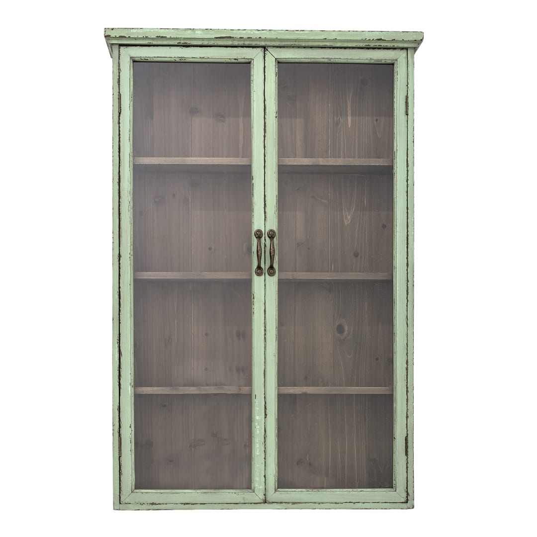 82069609 - Hazem Cabinet, Green, Firwood STOCK: 67