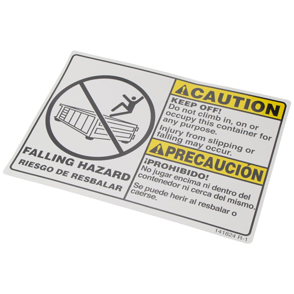 Galbreath™ Label-Caution Keep Off Front End Loader