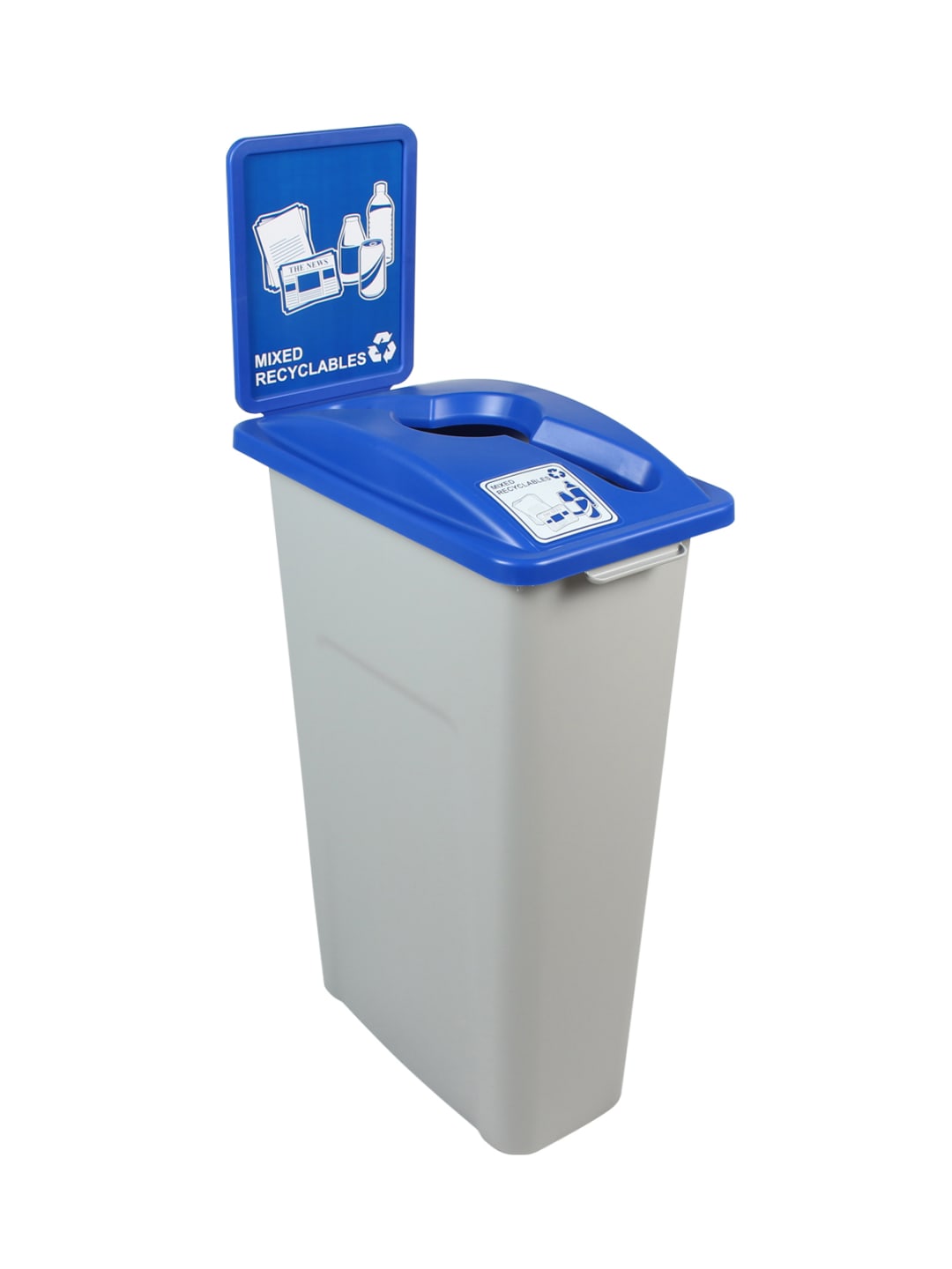 WASTE WATCHER - Single - Kit - Mixed Recyclables - Mixed - Grey-Blue