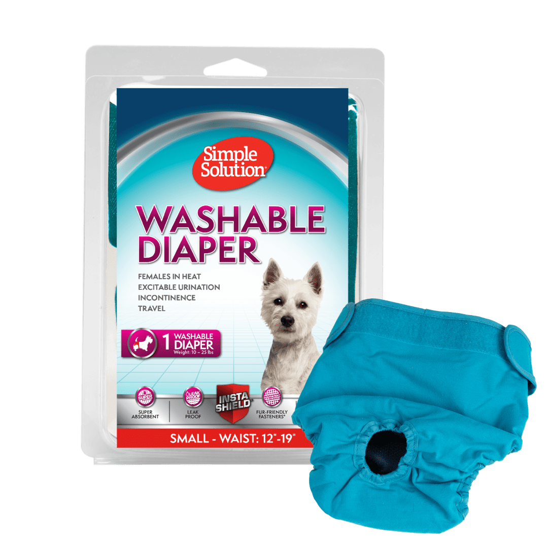 Simple Solution Washable Female Dog Diaper, Small, 1 pack