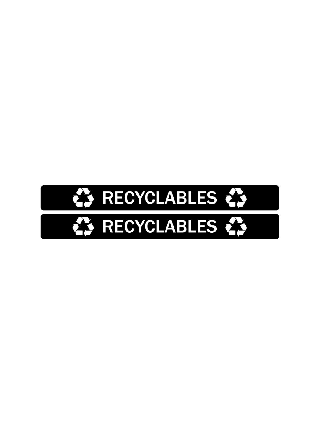  EVOLVE - Label - Cube - Recyclables - Full - Black-White