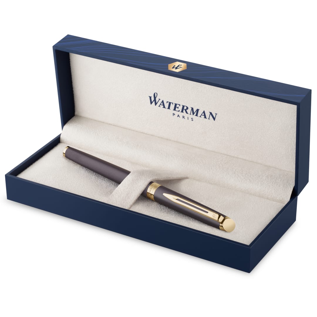 Waterman Hémisphère Bolígrafo roller | La Edición Discreta | Negro lava | punta fina ya tinta negra | estuche de regalo