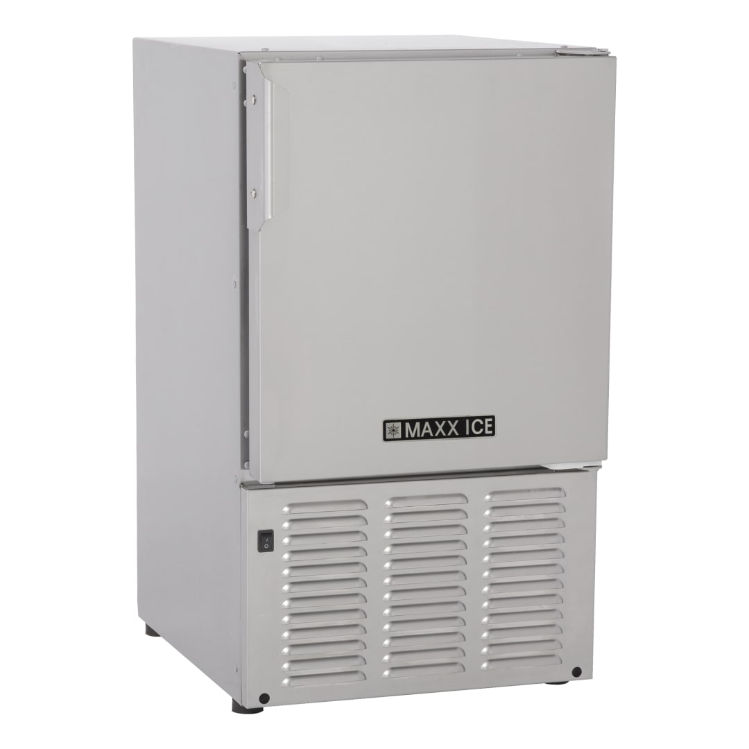 MMAR25SE - Maxx Ice Marine Crescent Ice Maker, Full Stainless Steel Exterior, 23 Lb, 120V/60Hz