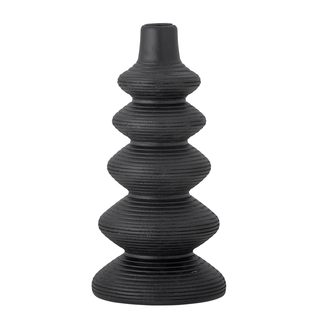 82061825 - Ari Candle Holder, Black, Pine STOCK: 300
