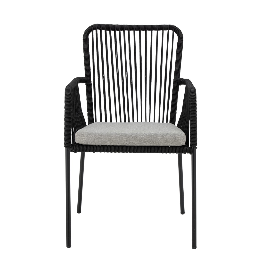 82064100 - Santino Dining Chair, Black, Iron STOCK: 1