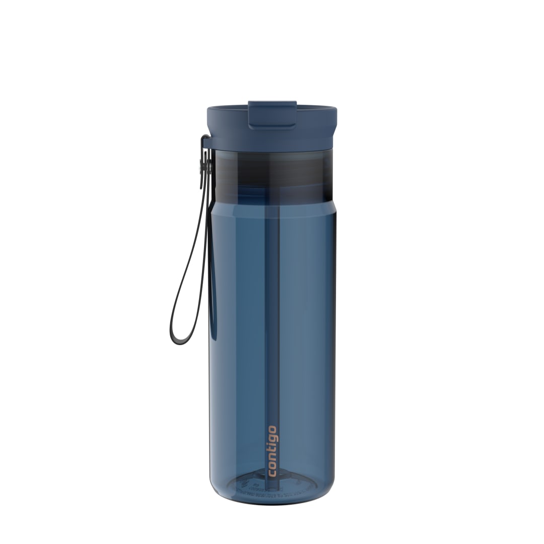 Contigo DualSip® 710 ml Botella de Agua de Plástico Tritan™ a Prueba de Fugas con Correa y Tapa de Doble Uso